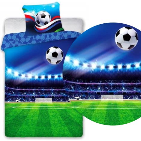 Juego de ropa de cama juvenil de fútbol 140x200 algodón 100% algodón (1/2)