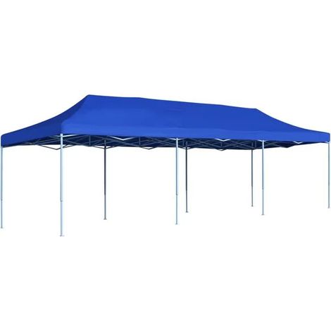 Tente pliante de réception 3x9m, bleue (1/5)