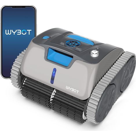 Wybot – Robot piscine sans fil – Autonomie 3 heures – Batterie Lithium-ion – Technologie avancée pour environnements industriels (1/5)