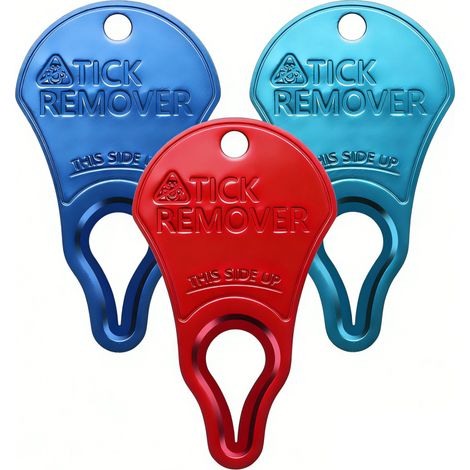 Lot de 3 outils anti-tiques pour animaux et humains, retrait portable, sûr et rapide, outil indispensable et d'urgence pour les activités de plein air, efficace et indolore (1/5)