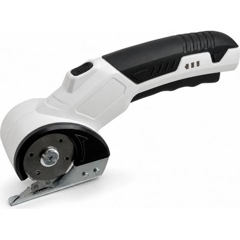 Forbici elettriche ricaricabili per tessuto pelle bianco 22 cm
