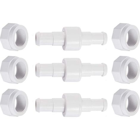 Set aus drei D20-Drehschläuchen mit D15-Muttern, kompatibel mit den Zodiac Polaris 280, 380 und 180 Crezuo Poolreinigungsrobotern (1/4)
