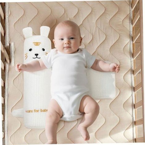 Cale de Couchage latérale pour bébé réglable - - positionneur de Sommeil Anti-roulis pour Soutien du Dos - Rose (1/5)