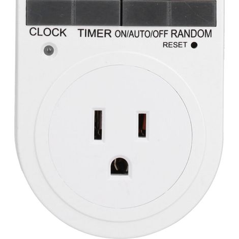 Programmeur Électrique Digital Intelligent 7 Jours/24h – Timer Prise avec LCD et 2200mAh Batterie NiMH pour Lampe Ventilateur Appareils (1/5)