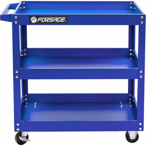 Carrello portautensili da officina con 3 ripiani (1/4)