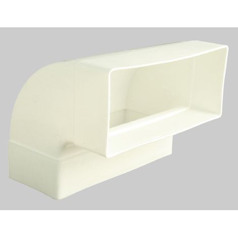 Winkel 90° senkrecht für Flachkanal 220x90, weiß