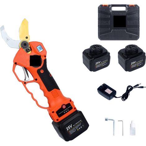 Sécateurs électriques 25V sécateur sans fil Lithium-ion sécateur ciseaux efficaces bonsaï électrique Branches d'arbres outils de jardin électrique 840 40mm Ciseaux électriques professionnels ( Color : (1/5)