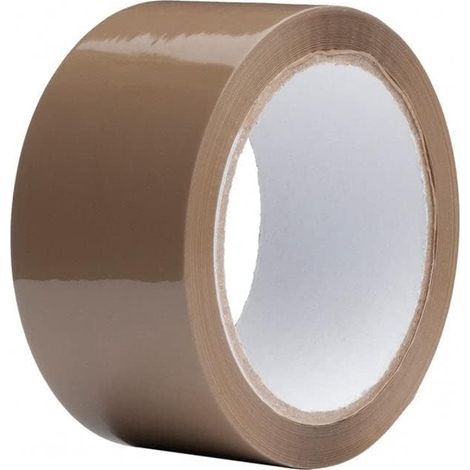 Lntyq Rouleau de Ruban Adhésif Marron 48mm x 80m Ruban Adhésif d'emballage pour des Boîtes, des Envois, Déménagement (1/4)