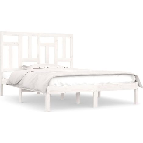Maison Exclusive - Giroletto senza Materasso Bianco 140x200 cm Legno Massello Pino (1/5)