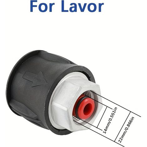 Adaptateur pour nettoyeur haute pression, raccord de tuyau M22-14 mm, compatible avec BOOS, LAVA, K2-K7 (1/5)