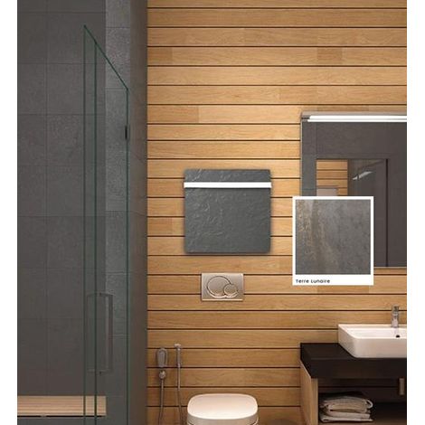 Sèche-serviette H2O DK11 Carré Terre Lunaire 500W - VALDEROMA 16050011B (1/2)