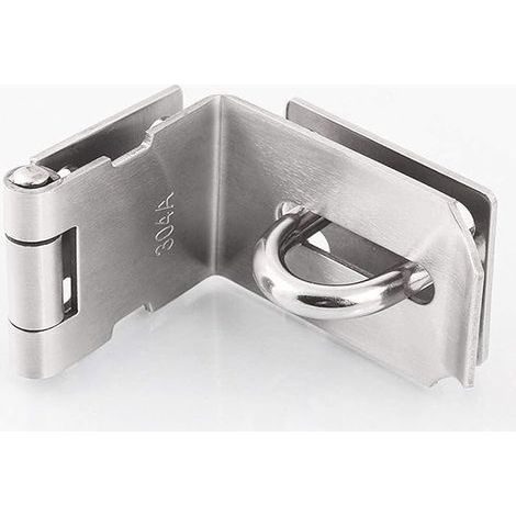 Boucles de loquet de porte à angle droit en acier inoxydable à 90 degrés,verrou coulissant,cadenas à cadenas lourd, loquet de porte à angle droit à 90 degrés, verrou de porte haute sécurité. (1/5)