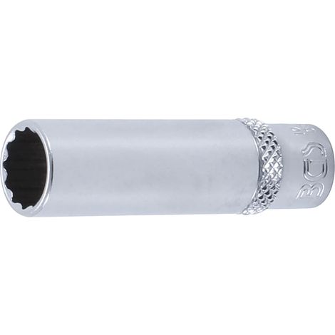 Llave de vaso 12 caras, larga  entrada 6,3 mm (1/4")  10 mm