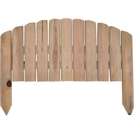Verdelook – Clôture en bois arquée 54 x 47 cm – Pour plantes vampires – Traitement autoclave pour durabilité – Résistante aux intempéries