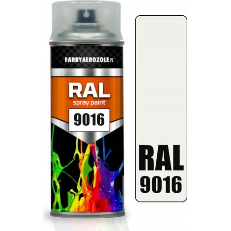 Peinture en aérosol à séchage rapide RAL 9016 blanc (1/2)