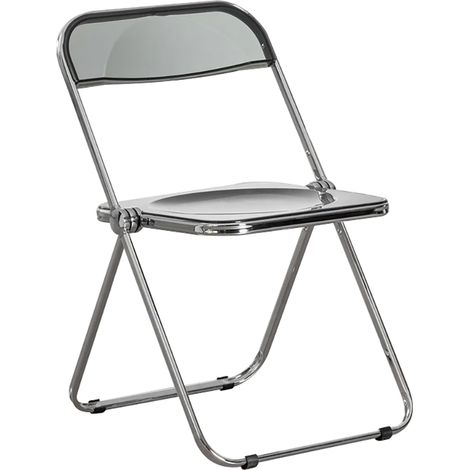 ORION91 Silla Plegable LYRAE Gris Ahumado 48x75x53cm Comedor Oficina Salón Teletrabajo Cocina - SpazioLuzio