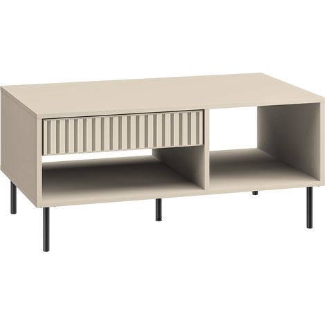 Tavolino da caffè 1 cassetto Nova beige 45cm (1/5)