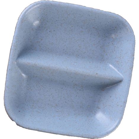 Petit plat à double compartiment en paille de blé, plat à condiments, plat à vinaigre, plat à sauce soja, plat à assaisonnements, vaisselle, plat bleu (1/5)