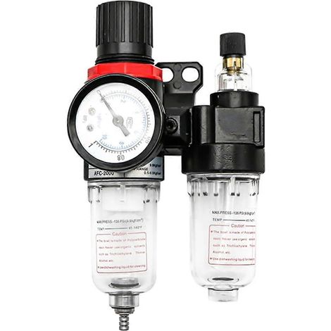 AFC2000 Öl-/Wasserabscheider-Luftfilter für Druckregler, 1/4"-NPT-Gewinde, robuste Ausführung (1/3)