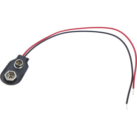 BeMatik - compartiment de batterie avec droit connecteur 1 pile 9V 6LF22 (1/3)