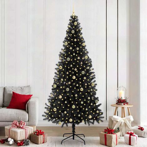 vidaXL Árbol de Navidad Negro 240 cm PVC