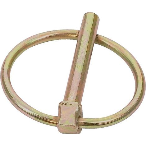 Goupilles clips acier zingué bichromaté diamètre 8mm anneau 42mm boîte de 50 pièces