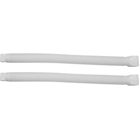 Universelles, flexibles Dachrinnenverlängerungsrohr, ausziehbar von 20 Zoll bis 29 Zoll, weiß (1/5)
