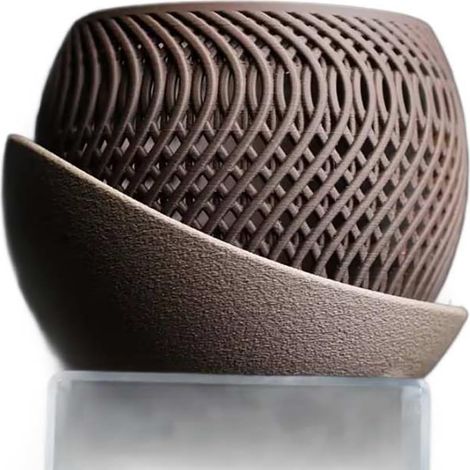 Pots de jardin créatifs imprimés en 3D pour plantes d'intérieur et d'extérieur, avec trous de drainage et soucoupes. (1/5)