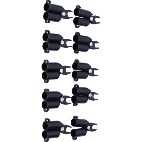 10PCS Clip de fixation de type A pour supports de plantes, tuteurs de fixation, outil de jardin (diamètre intérieur 16 mm) (1/5)
