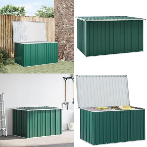 Boîte de rangement de jardin Vert 171x99x93 cm - Boîte De Rangement Jardin - Coffre De Jardin - Rangement Exterieur - Meuble De Jardin - Coffre Vert - Home & Living