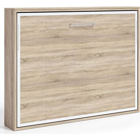 Lit escamotable horizontal 160x200 Angelina-Coffrage Cambrian-Façade Vintage (1/5)