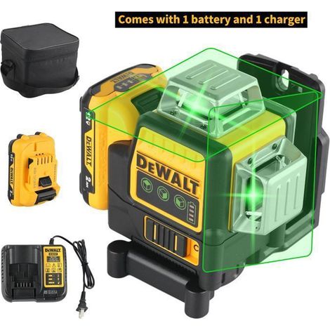 Niveau laser DEWALT DW089 12V, nivellement automatique, alarme sonore/lumineuse, alignement mural et au sol, construction,réparation (1/5)