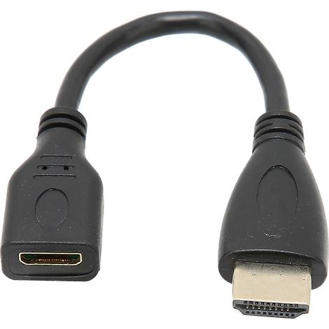 Adaptateur de câble haute définition, câble court de 0,5 pied, haute résolution, résistant à l'usure et aux acides/alcalis. (1/5)
