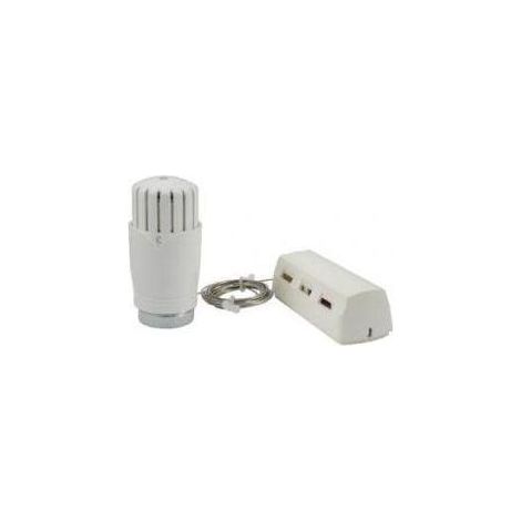Testa termostatica Schlosser brillant sensore remoto bianco