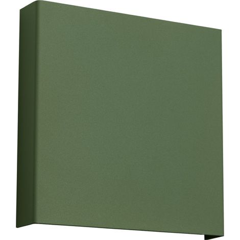 Applique VANTA verde oliva 15x15x2.4cm Acciaio Sollux (1/5)