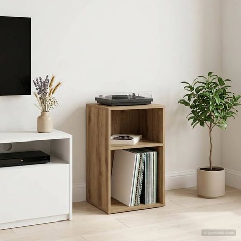 vidaXL Mueble para discos de vinilo Roble artisan 38 x 33 x 61 cm (1/5)