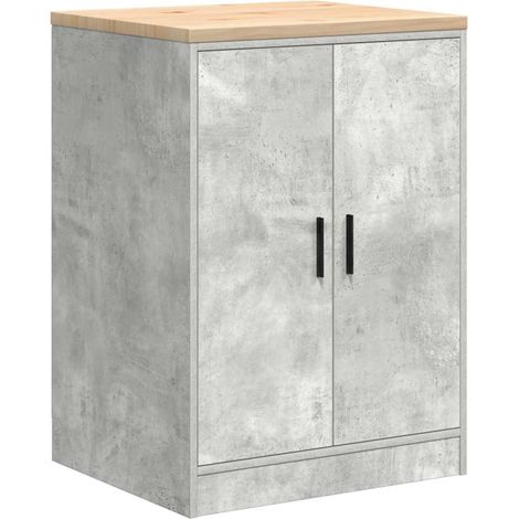 Maison Exclusive - Armadietto da Garage Grigio cemento 60x51x85 cm