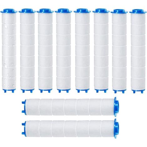 10pièces 9,5 x 2 cm Douchtte Filtre Remplaçable, Filtre douchette pour pommeau de douche de amovible, L'osmose Inverse, Chlore et le Fluorure et La Filtration Des Particules (9,5 x 2 cm) (1/4)