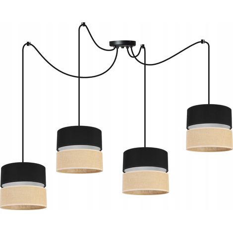 LAMPADA A SOSPENSIONE SPIDER, PARALUME 20 CM NERO (1/5)