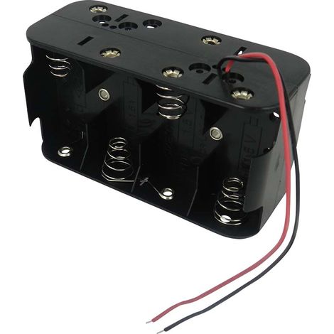 Porte-pile 8 x RS PRO C, raccordement Fils ( Prix pour 1 )