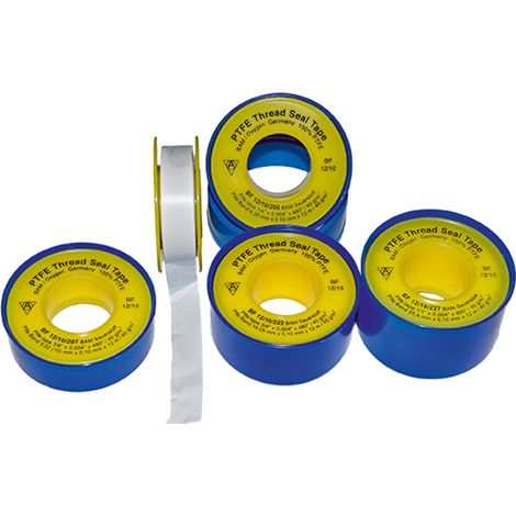 Fermit PTFE Gewindeband 1210 6,3mm x 12,0m x 0,1mm 33206 (1/2)