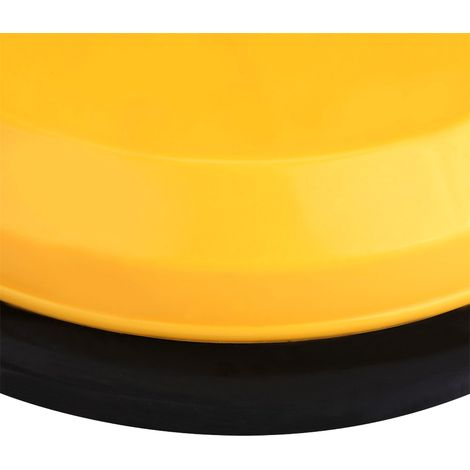 Ventouse de levage de verre et réparation de bosses - Support ABS plastique robuste - Capacité 50kg horizontal / 35kg vertical - Diamètre 12cm - Jaune (1/5)