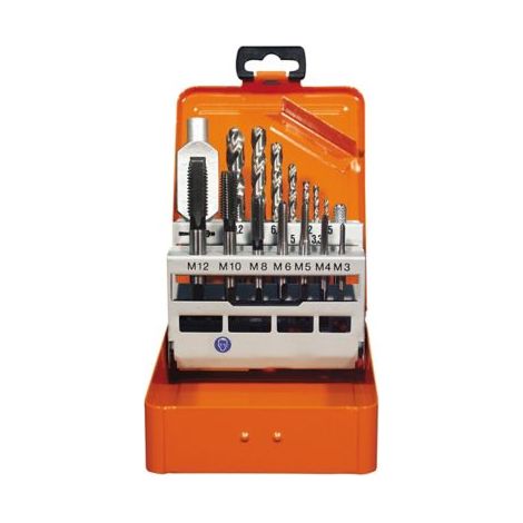 Projahn Bohrer Set 15-teilig, mit Gewinde- und Kernlochbohrer, in Metallkassette (1/5)