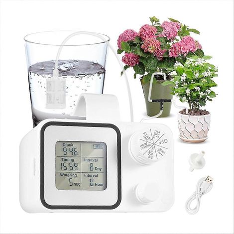 Kit d'irrigation goutte à goutte automatique, support pour 15 plantes d'intérieur en pot, système d'arrosage automatique d'intérieur (1/5)