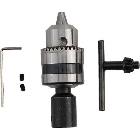 Mandrin de perçage de 12 mm avec clé, plage de serrage de 1,5 à 10 mm pour fraiseuses CNC, tours, perceuses et machines à bois (1/5)
