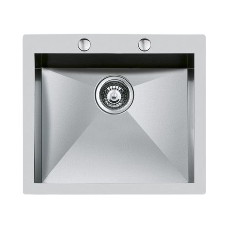 Foster Quadra.1V.50x40.Q4 Lavabo sobre-encimera Rectangular Acero inoxidable (1/2)