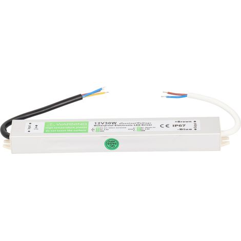Adaptateur secteur étanche 30 W AC 90-250 V, alimentation LED fine, 12 V CC (1/5)