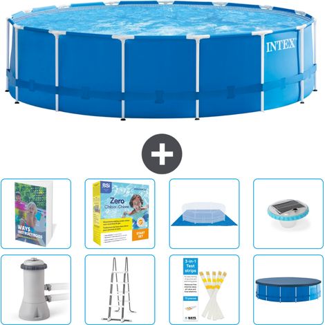 Intex Piscine Tubulaire Ronde - 457x122 cm - 9-pièces  S526