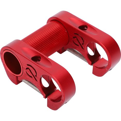 Potence double réglable 25,4 mm pour vélo pliant en alliage d'aluminium - Rouge (1/5)