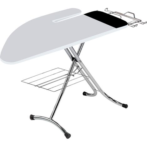 Asse da Stiro Completo Combiboard Profi 125x48 cm con Piano Stiramaniche e Ripiano Regolabile in Altezza